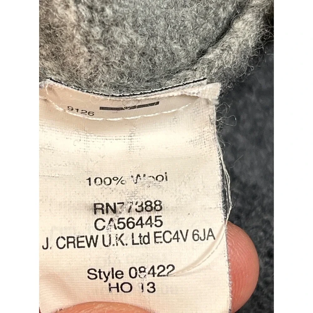 J. Crew Two‎ Tone Wool Sweater Zipper Detail Crewneck Casual Women's XS